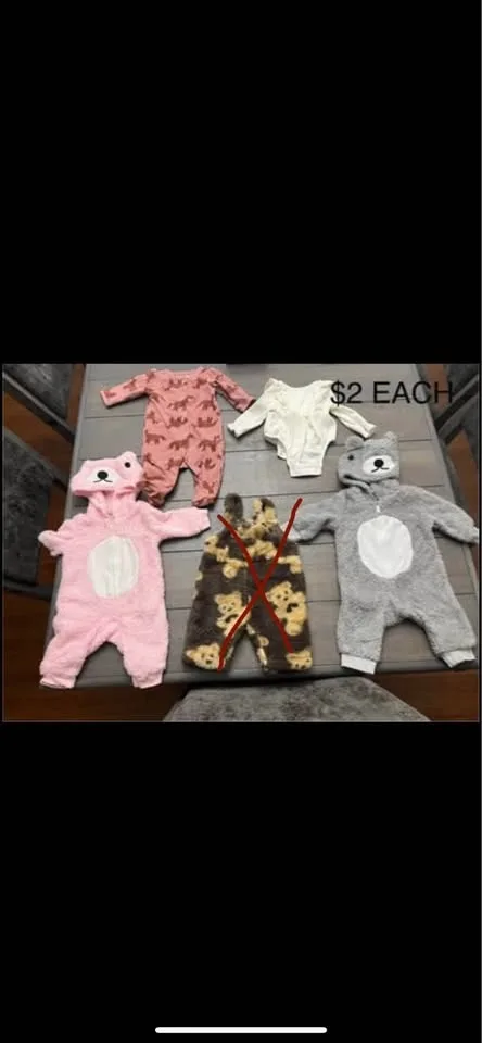 Baby girl 0-3 months clothes image indicator(2)