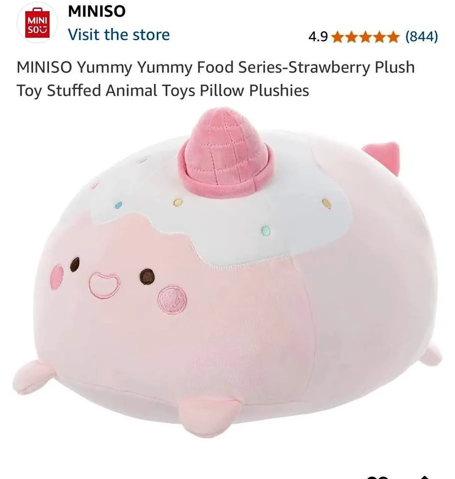 Miniso Cupcake plush toy new with tag