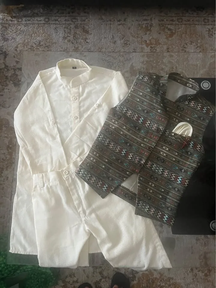 Kid 3 Piece Kurta Set size small image indicator(2)