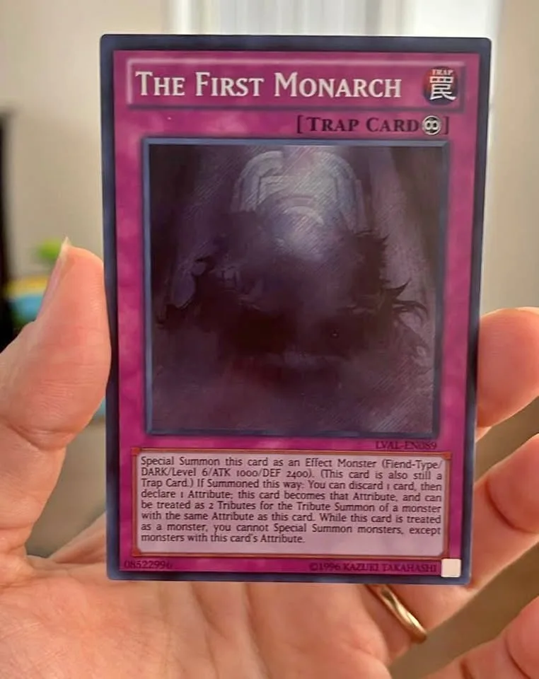 The First Monarch Trap card - collectable