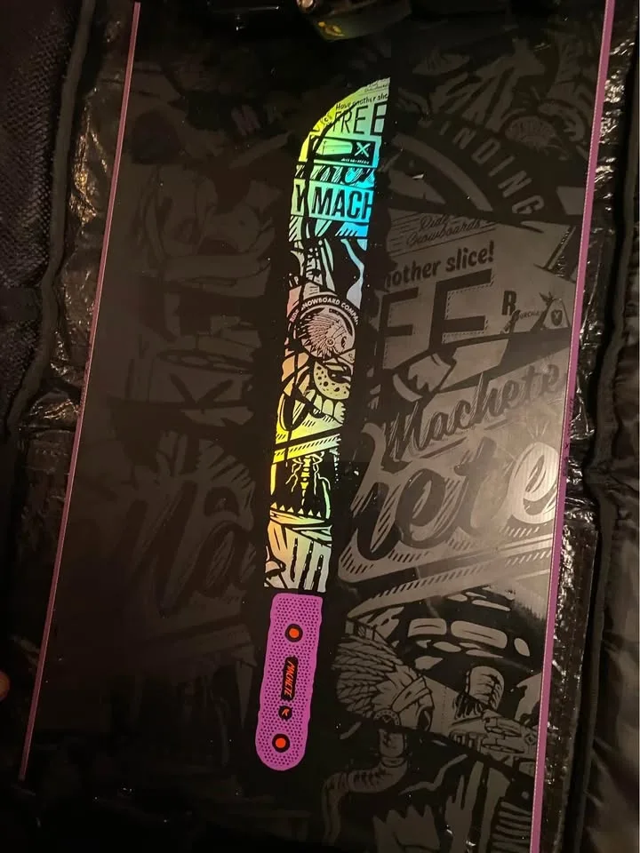 SNOWBOARD BRAND NEW SET UP/ Sharpened /Waxed READY TO SHRED. image indicator(4)