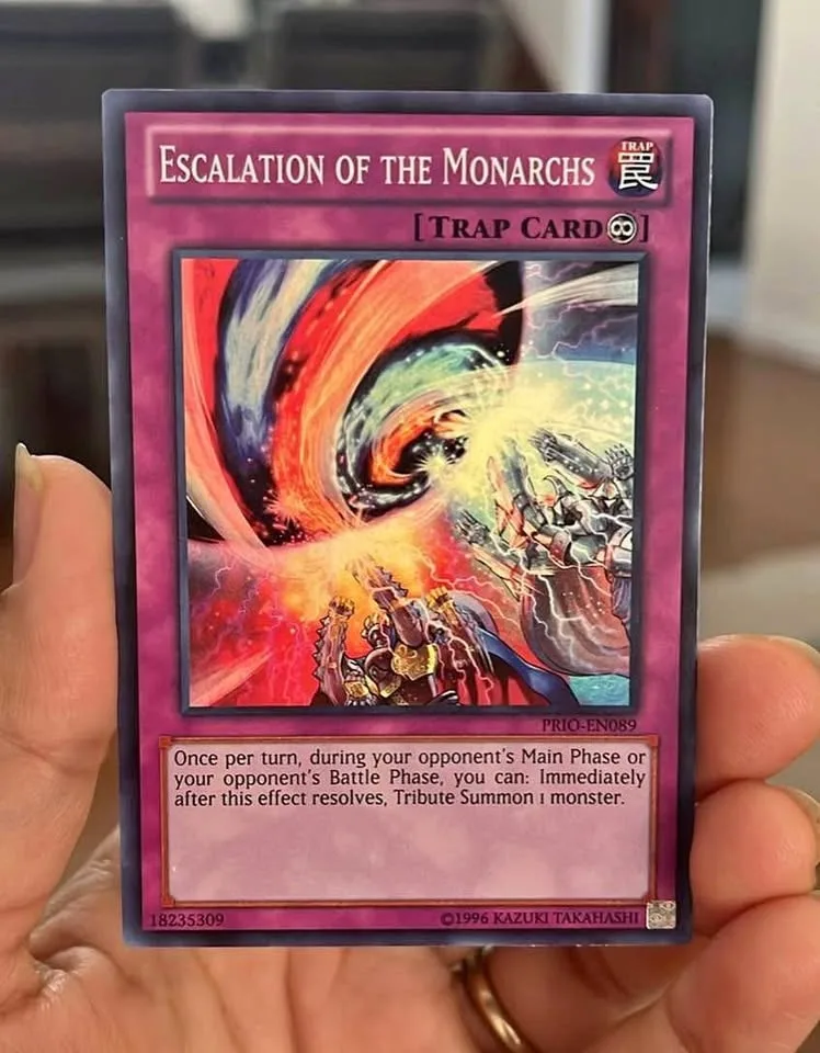 Escalation Of The Monarchs Trap Card - collectable