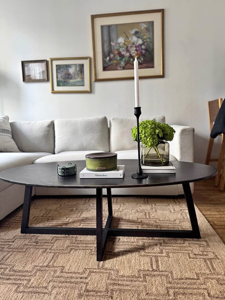 FINN OVAL COFFEE TABLE | Speke Klein Black Oak