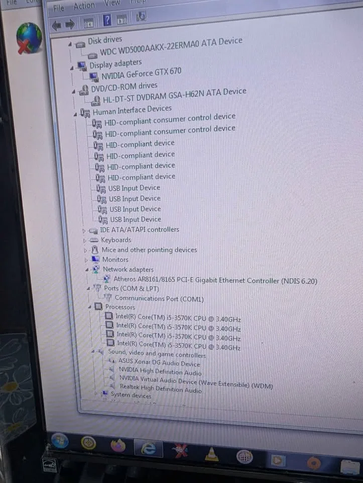 Gaming computer for use or upgrade image indicator(9)