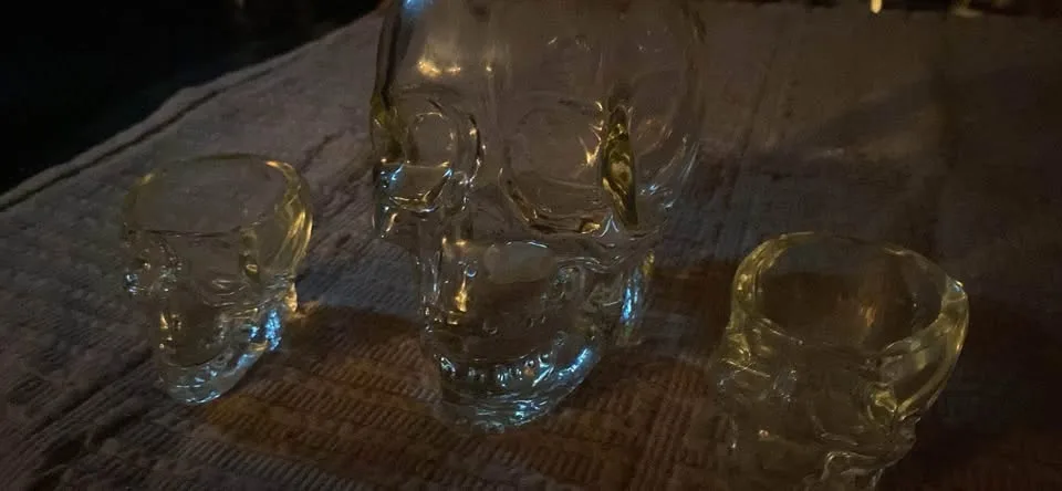 Dan Ackroyd signed Crystal Head Skull. image indicator(3)