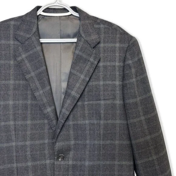 Vintage 80s Wool Plaid Blazer Maxwell’s Clothiers Jacket image indicator(2)