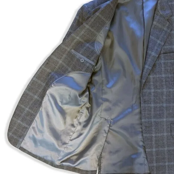 Vintage 80s Wool Plaid Blazer Maxwell’s Clothiers Jacket image indicator(6)