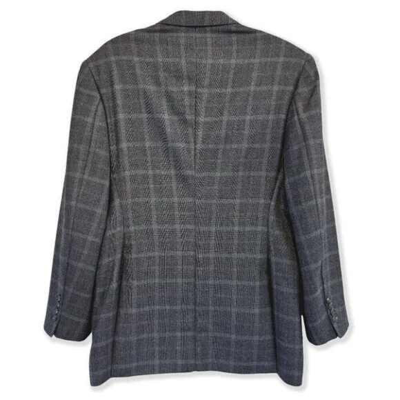 Vintage 80s Wool Plaid Blazer Maxwell’s Clothiers Jacket image indicator(8)