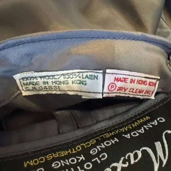 Vintage 80s Wool Plaid Blazer Maxwell’s Clothiers Jacket image indicator(10)