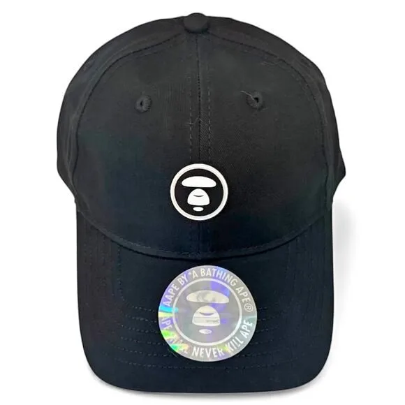 AAPE by A Bathing Ape Black Logo Cap NWT One Size