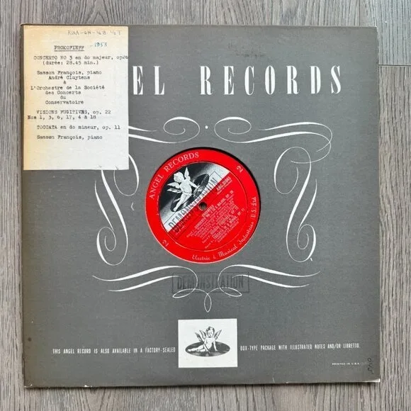 Prokofiev Piano Concerto No. 3 Vinyl - Samson François image indicator(5)