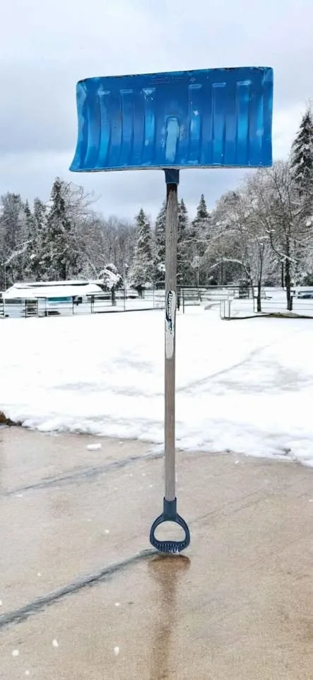 Snow Shovel poly blade and a D-grip handle $10 each