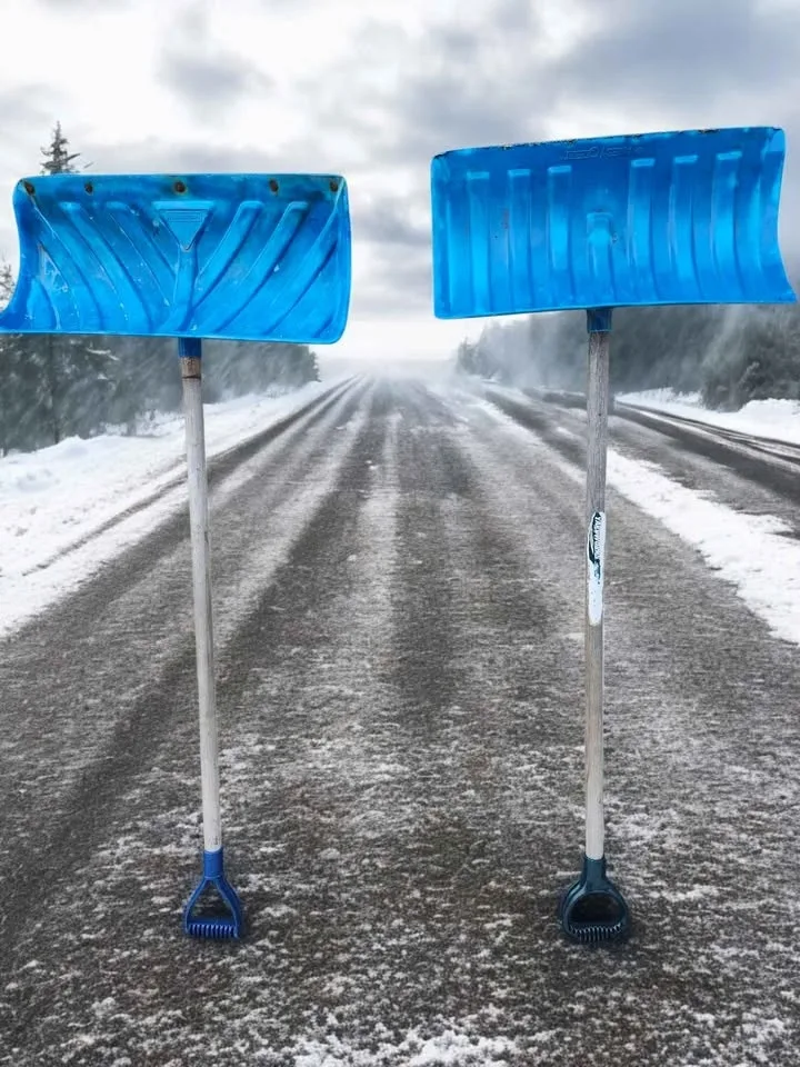 Snow Shovel poly blade and a D-grip handle $10 each image indicator(2)