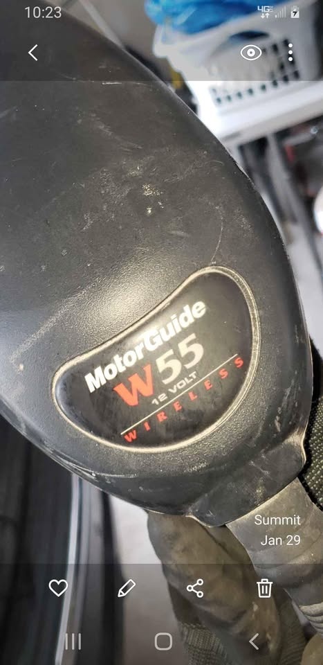 Motorguide Trolling Motor w55 wireless red remote - photo 2