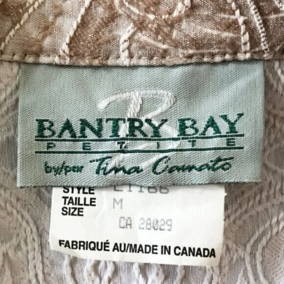 Vintage 90s Baroque Paisley Blazer Gold Beige Jacket image indicator(4)