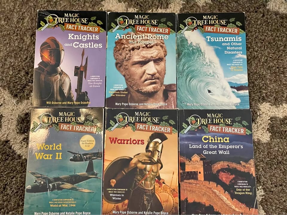 Magic Tree House Fact Tracker books – 6 books Non fiction