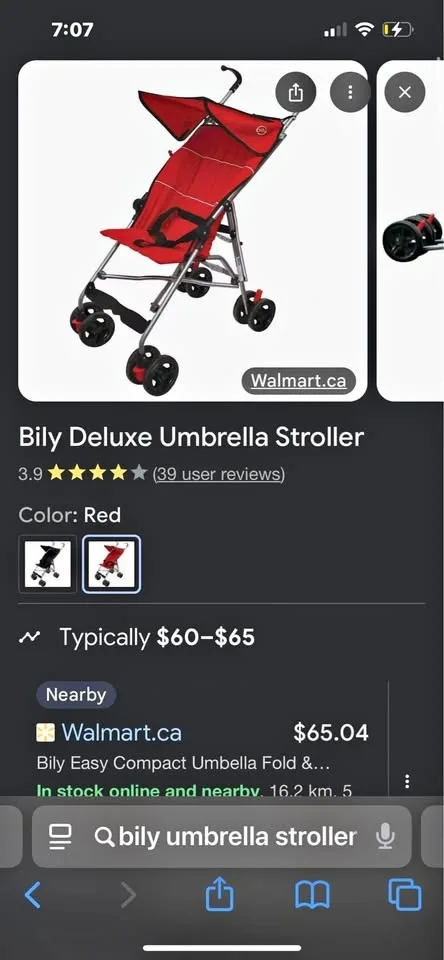 Bily umbrella stroller
