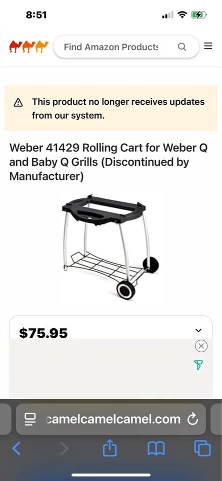 weber barbecue rolling cart