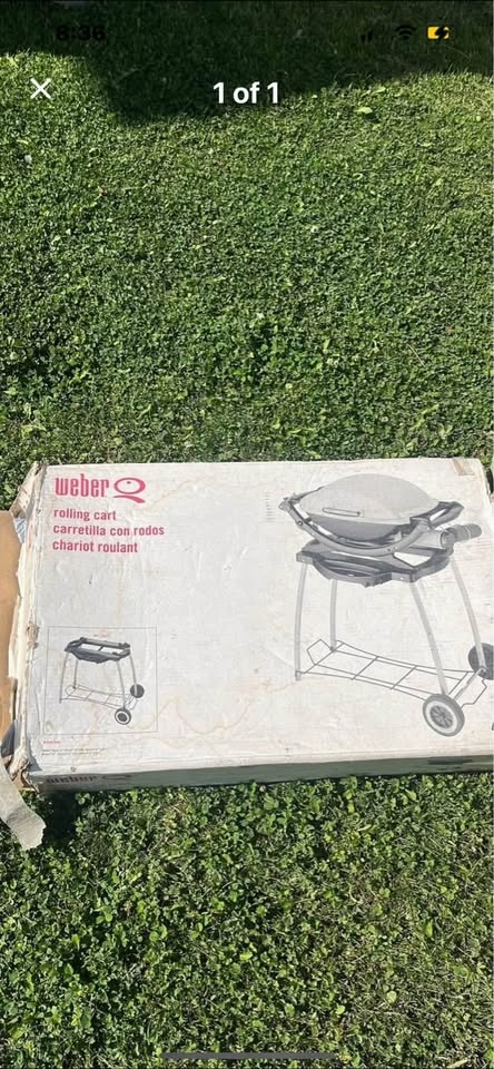 weber barbecue rolling cart - photo 2