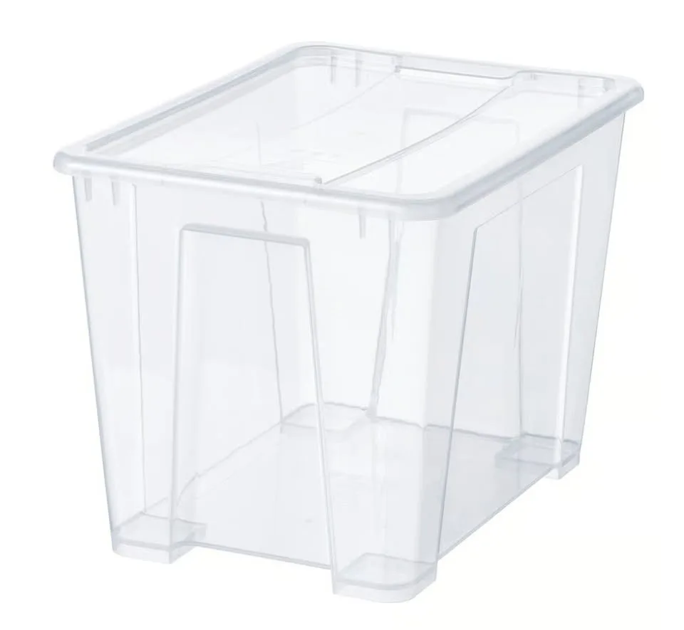4 x Ikea SAMLA Box with lid, transparent image indicator(2)