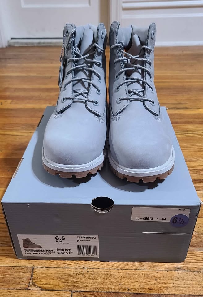 Timberland Premier 6in Boots Light Grey Nubuck Men's 6.5 - photo 2