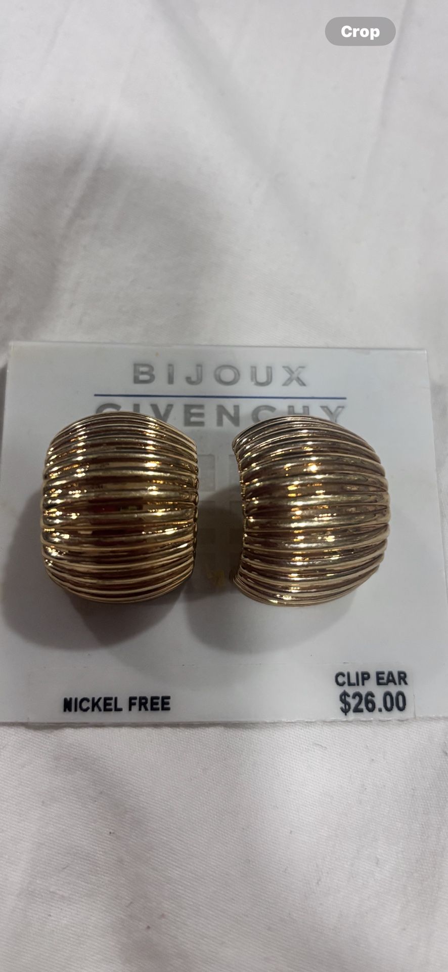 Vintage Givenchy Gold-Tone Clip-On Earrings - photo 2