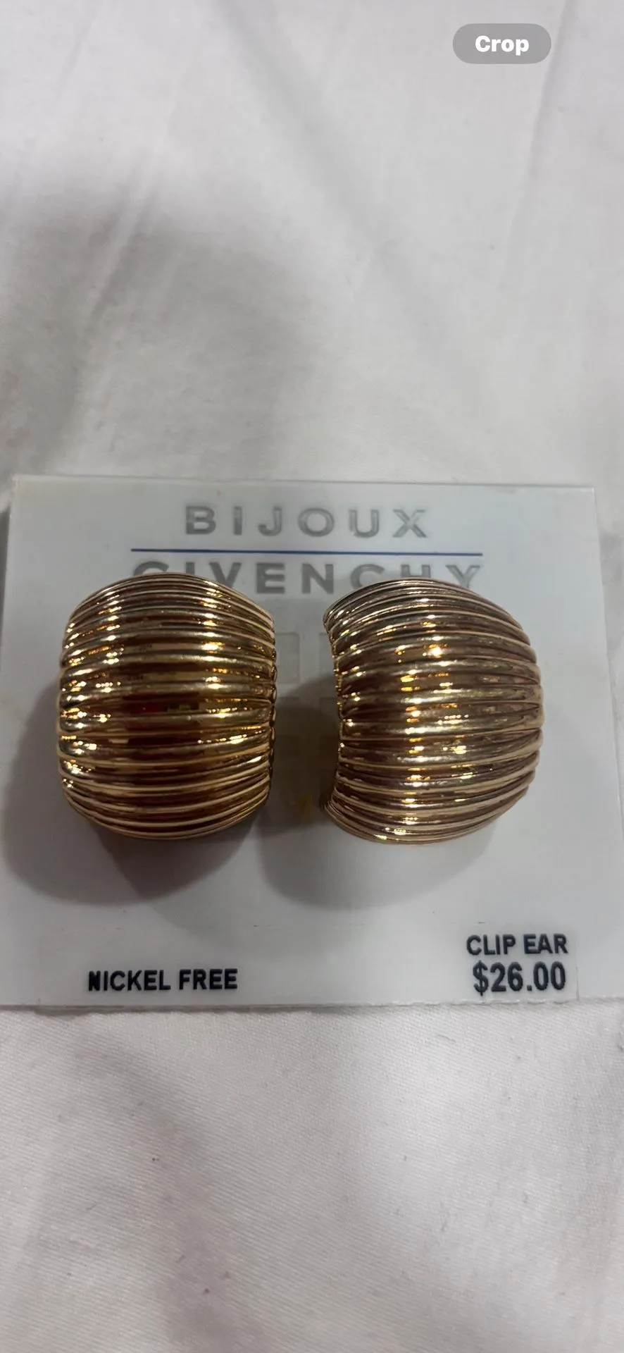 Vintage Givenchy Gold-Tone Clip-On Earrings image indicator(2)