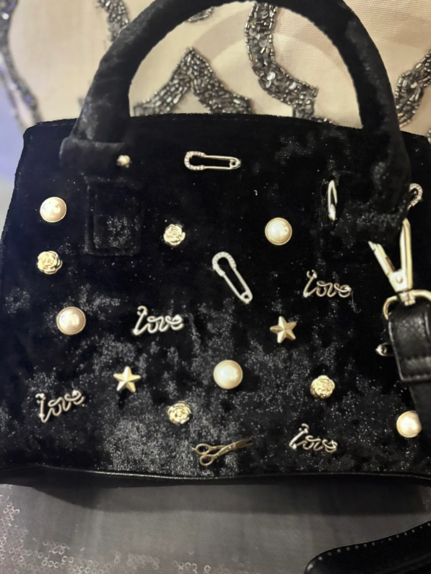 Call It Spring Velvet Mini Bag image indicator(6)