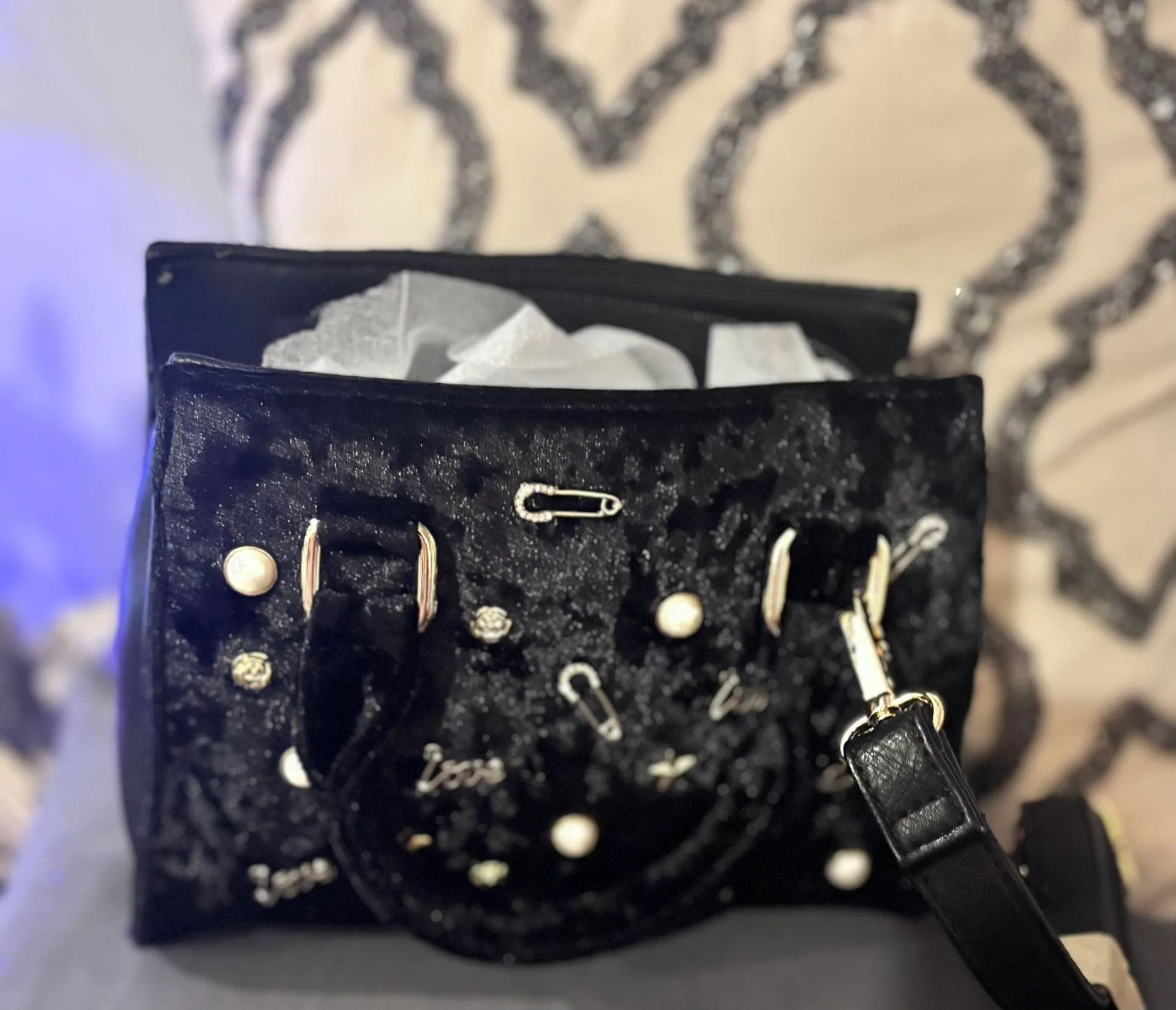 Call It Spring Velvet Mini Bag image indicator(10)