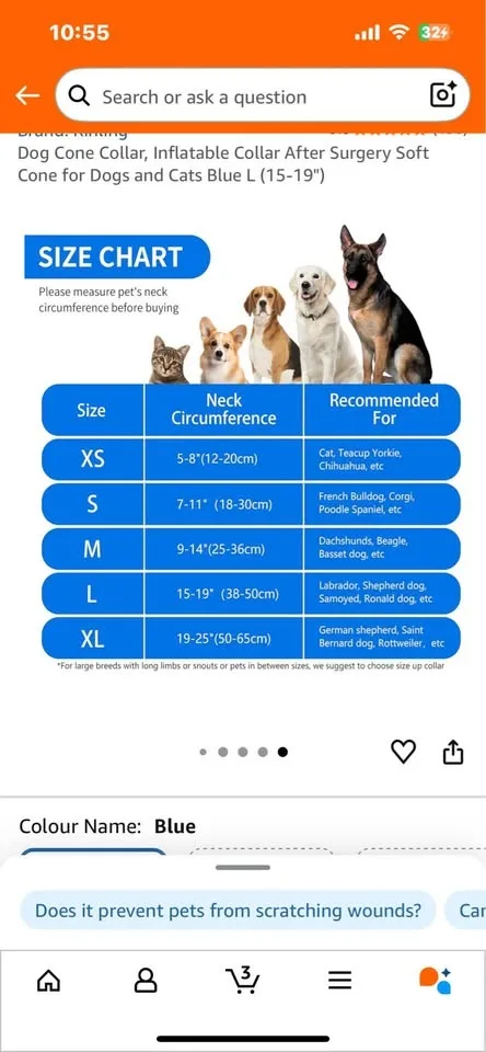 Dog Surgery Cone image indicator(2)