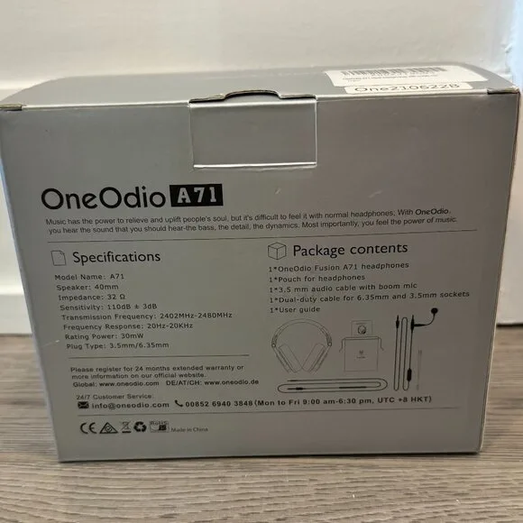 OneOdio Fusion A71 Wired Over Ear Headphones image indicator(9)