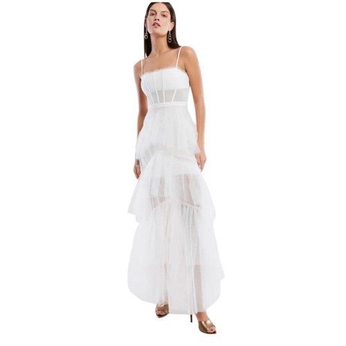 BCBGMAXAZRIA Bridal Oly Tiered Tulle Gown