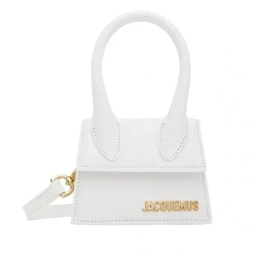 Jacquemus - Le Chiquito- White Mini Bag with Gold Accent🤍✨