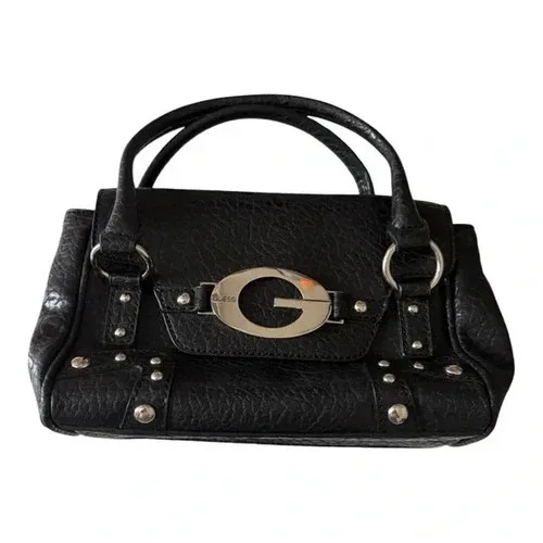 Vintage Y2K Guess Black Mini Bag with Big Metal Logo