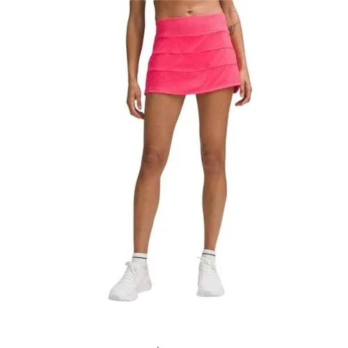 Lululemon Pace Rival Skirt Pink Lip Gloss SIZE 4
