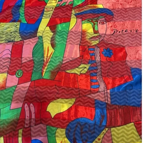 Vintage Pablo Picasso Abstract Art Print Large Square Scarf🎨 - photo 3