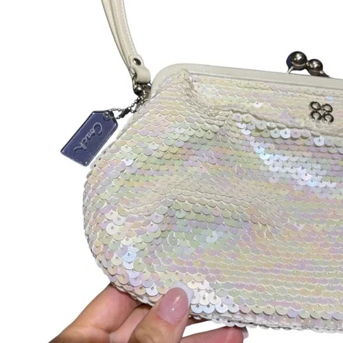 Coach - VINTAGE- Audrey Sequin Kisslock Bridal Clutch 45389 👰🏻 - photo 3
