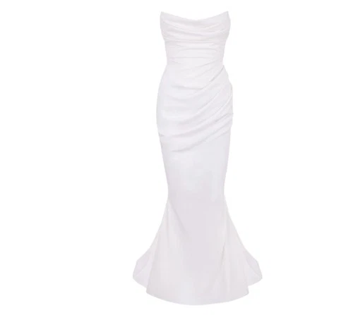 HOUSE OF CB Esmee Ivory Wedding Dress - Medium - photo 3