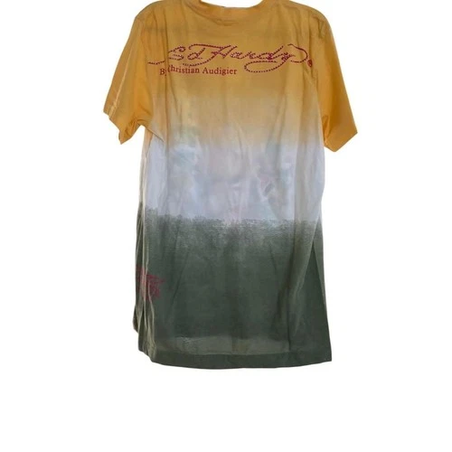 Ed Hardy Tee - VINTAGE Y2K- Mens Size Large 💀🌹✨ - photo 2