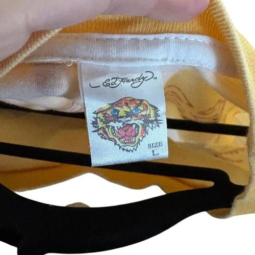 Ed Hardy Tee - VINTAGE Y2K- Mens Size Large 💀🌹✨ - photo 4