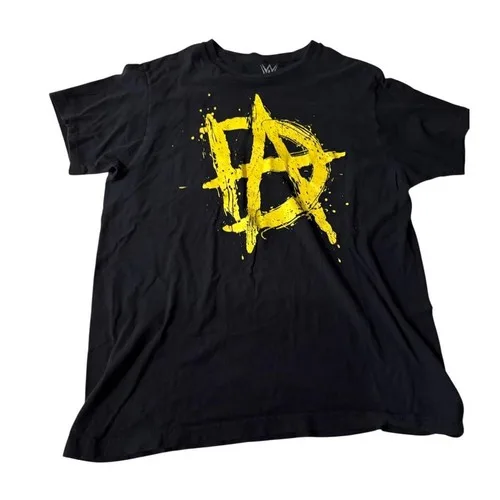 WWE - Ripple Junction - Dean Ambrose Logo Men's Large Black T-Sh