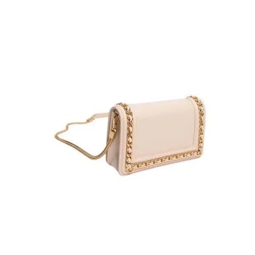 Charles & Keith - Cream Gold Crossbody Bag- Mini Clutch ✨
