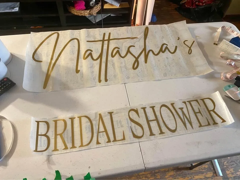 Custom arch backdrop decal sticker