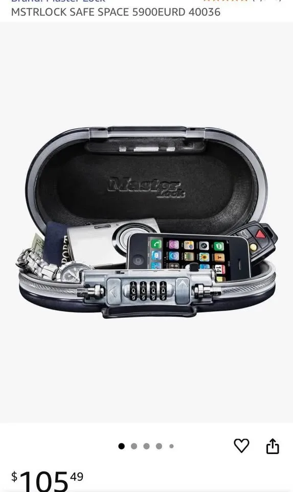 Masterlock Small Portable Safety Box