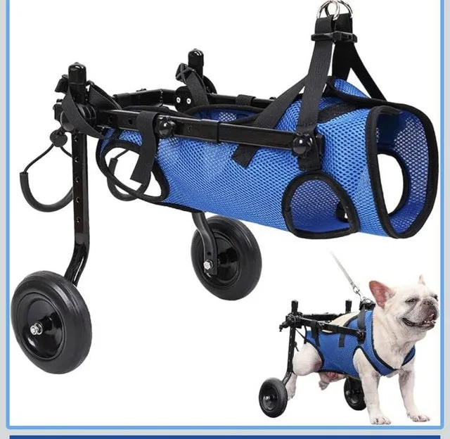 Adjustable Pets Cart with Wheels, Dog Wheel Chair for Small Pets