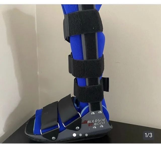 Medium tall walking boot, ankle, foot, lower leg fracture