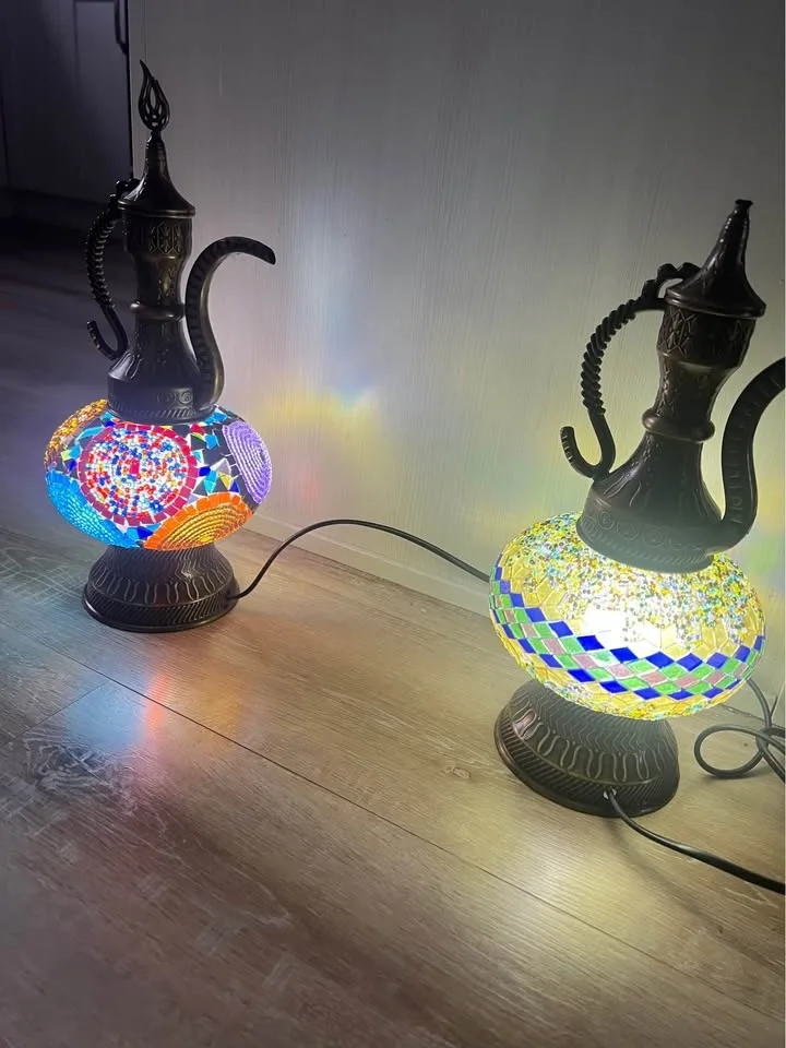 Hand craft mosaic lamb image indicator(2)