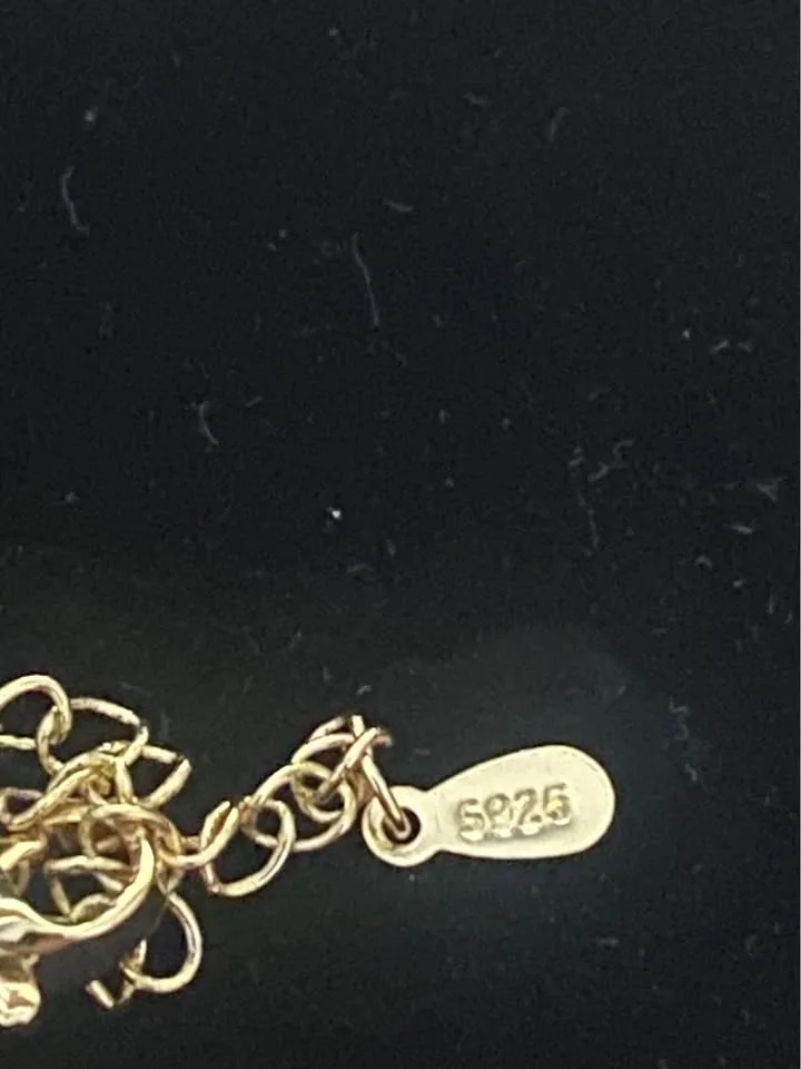 Sterling Silver Gold Tone Necklace image indicator(2)