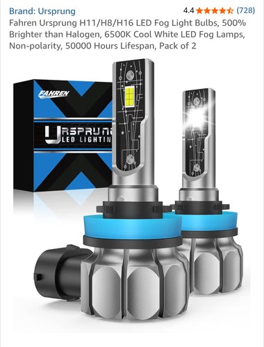 Fahren LED Fog Light Bulbs H11/H8/H16