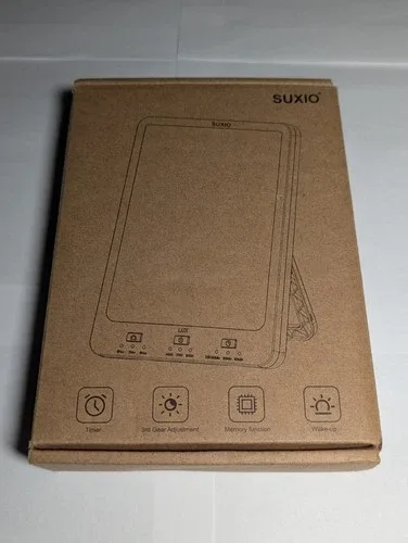 SUXIO Light Therapy Lamp Rechargeable, 15000 Lux